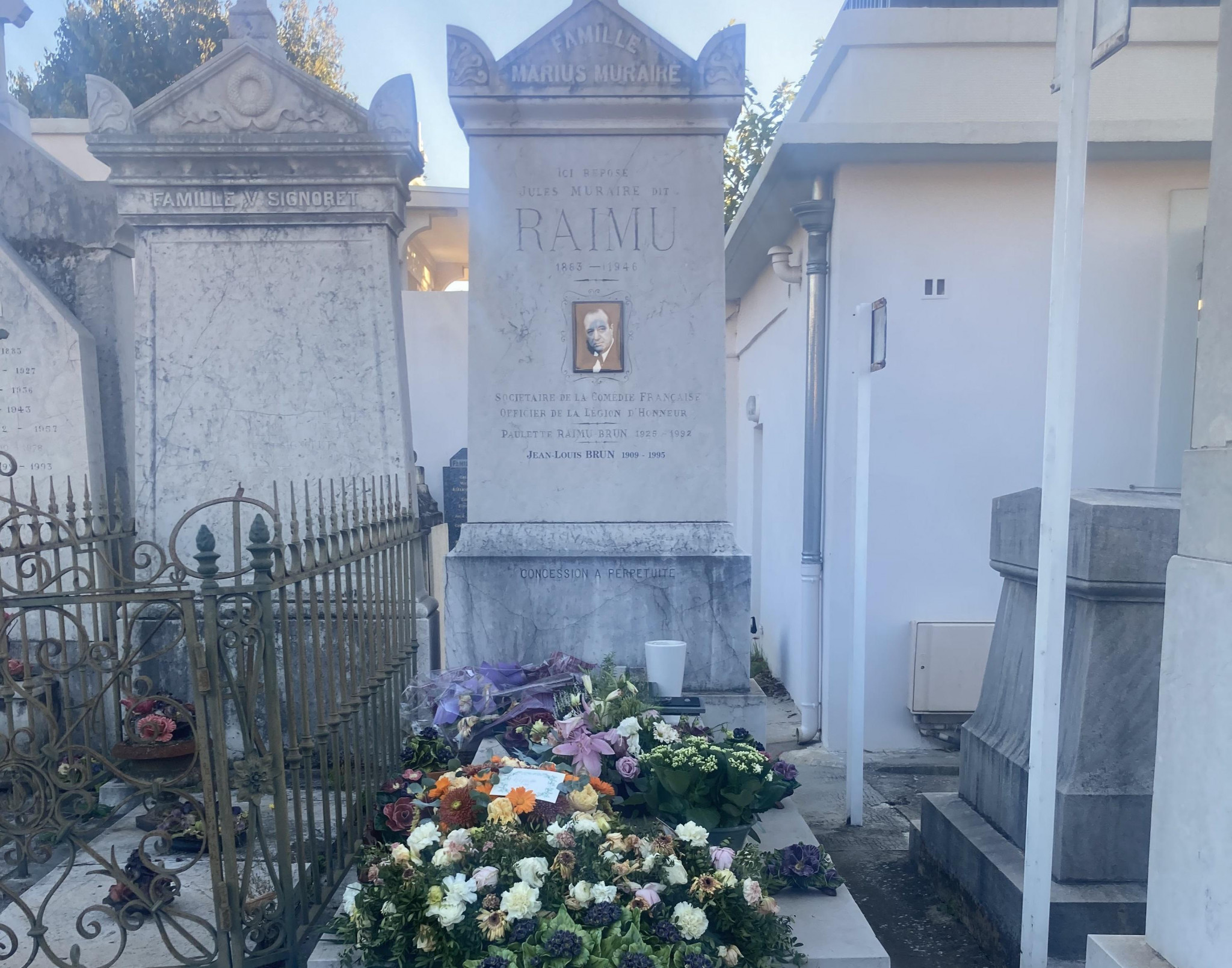 Le Toulonnais Raimu repose chez lui au cimetière central