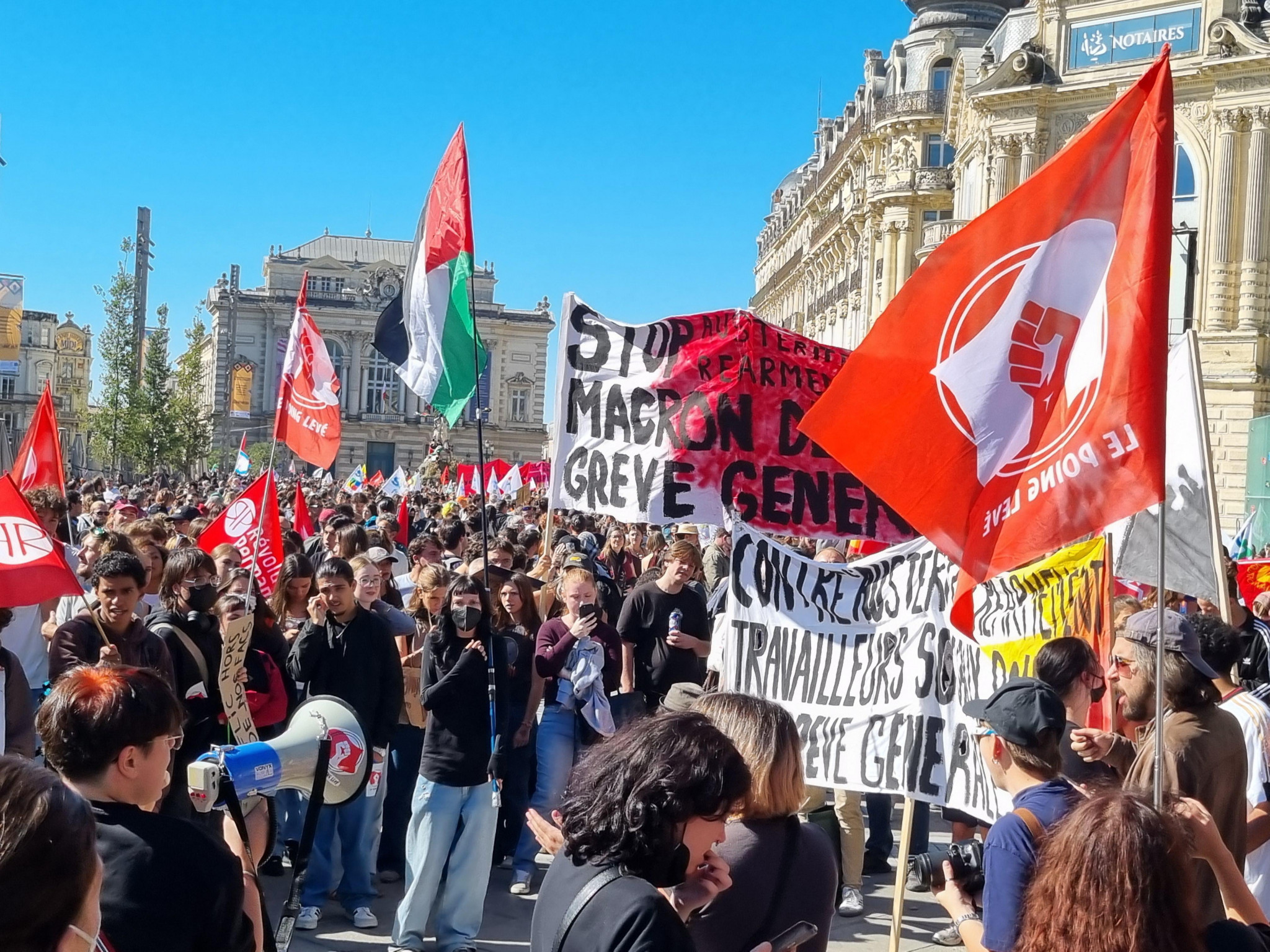 Montpellier. Cortège intergénérationnel politisé et fliqué