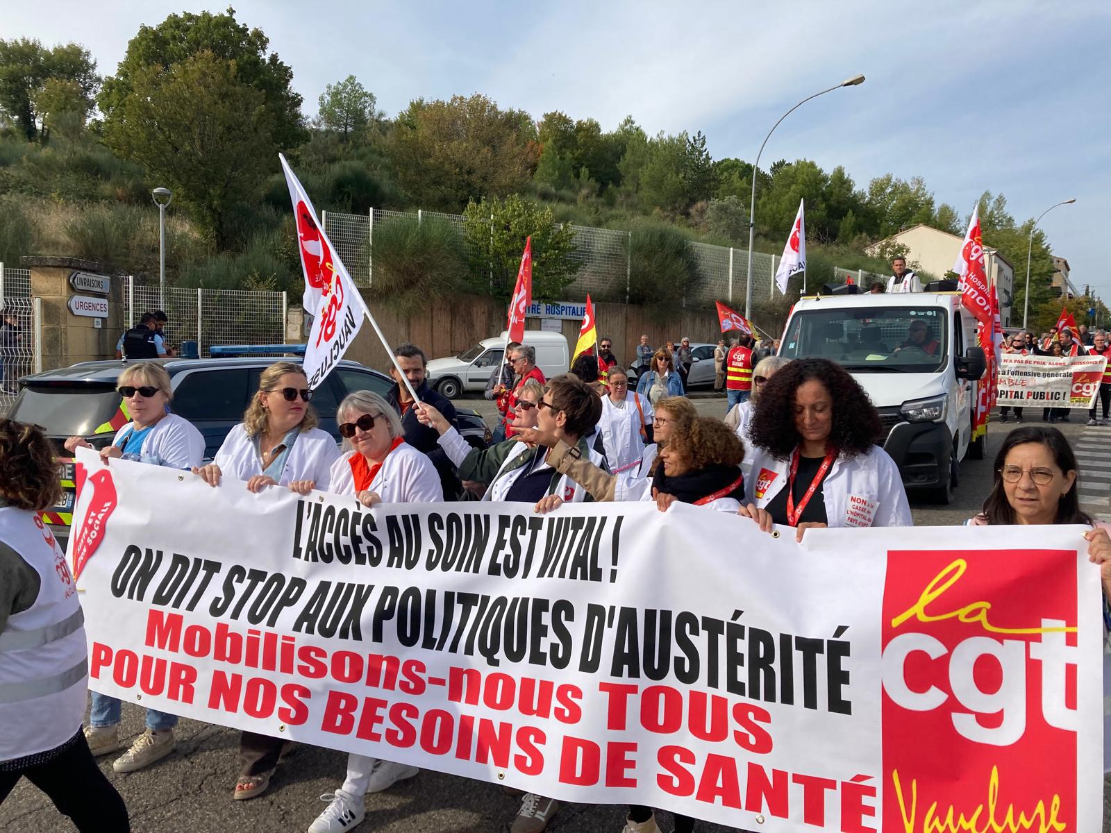 La lutte contre l’arrêt du bloc à Apt s’exporte en Cité des Papes