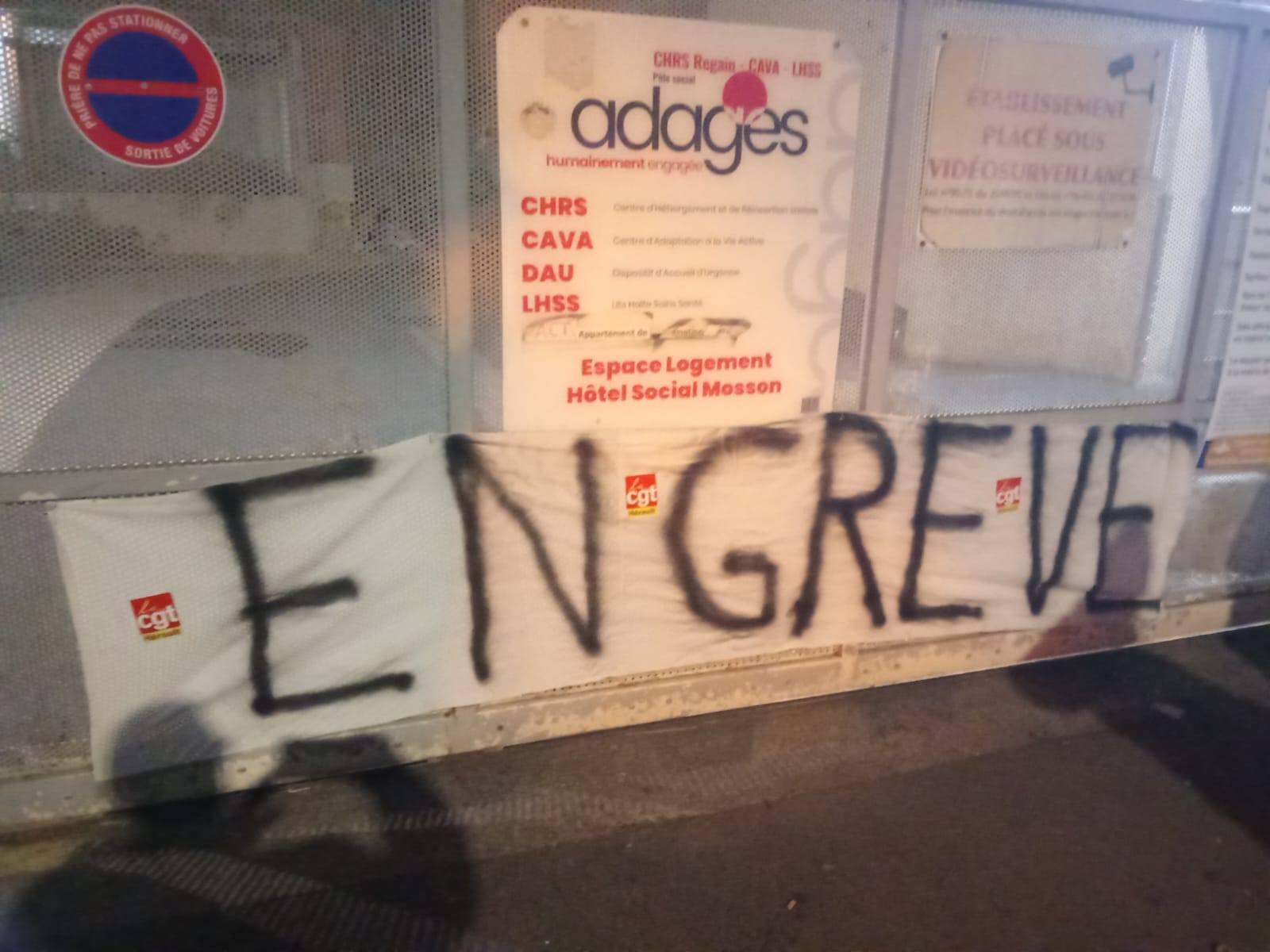 Adages 34 : le personnel de nuit en grève pour sa dignité