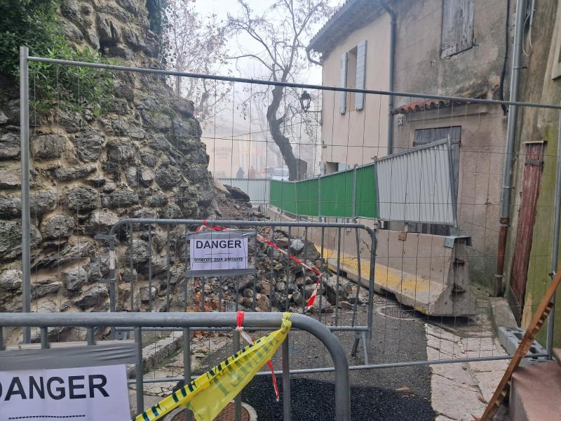 À Mimet, des remparts à reconstruire après l’éboulement