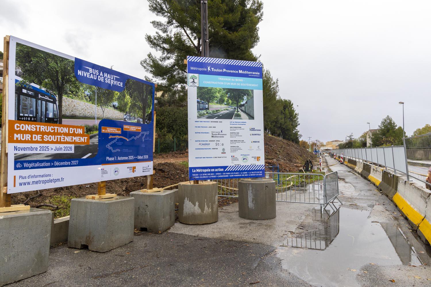 Première pierre posée pour le BHNS de la Métropole de Toulon