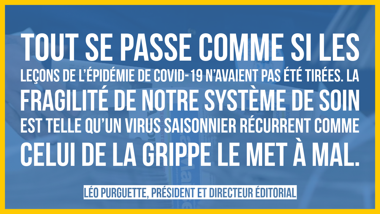 Notre système de santé toujours grippé