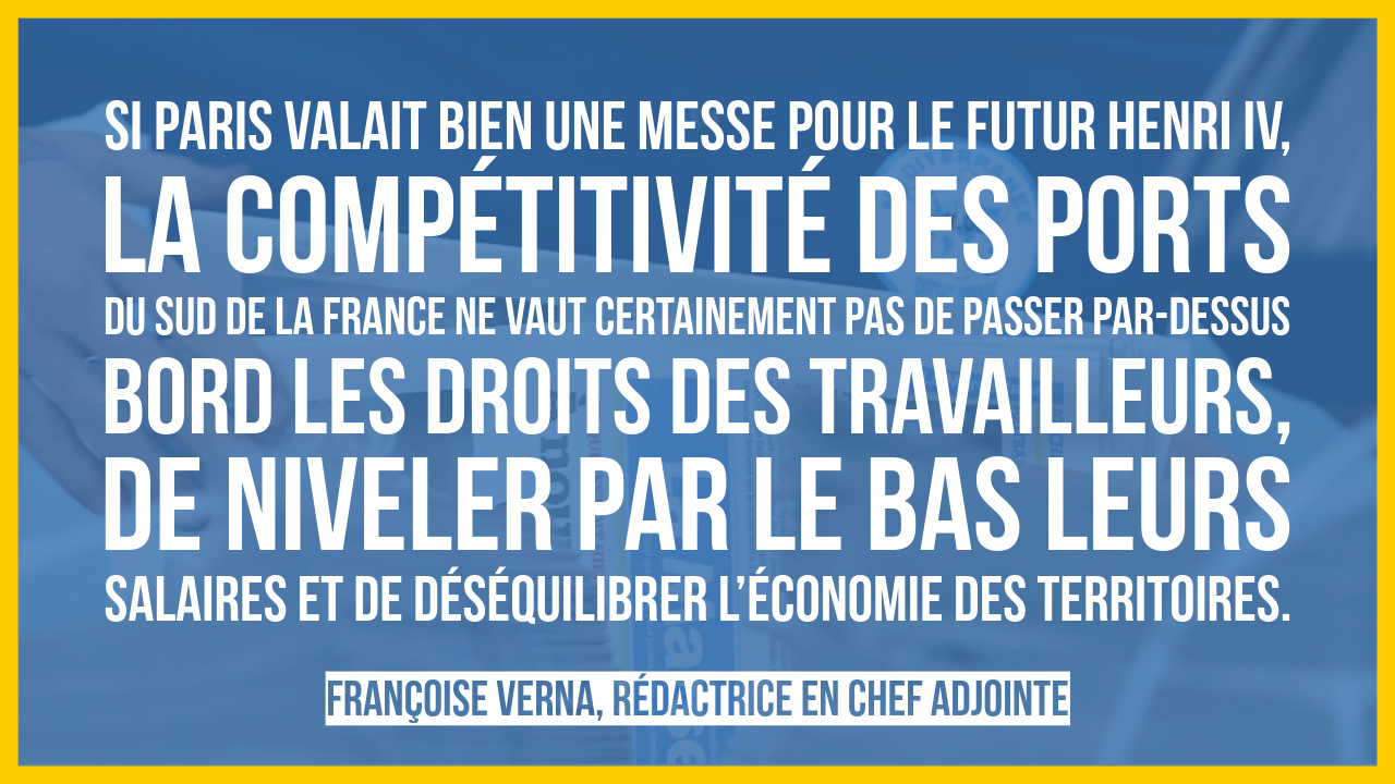 Hisser haut l’emploi portuaire !
