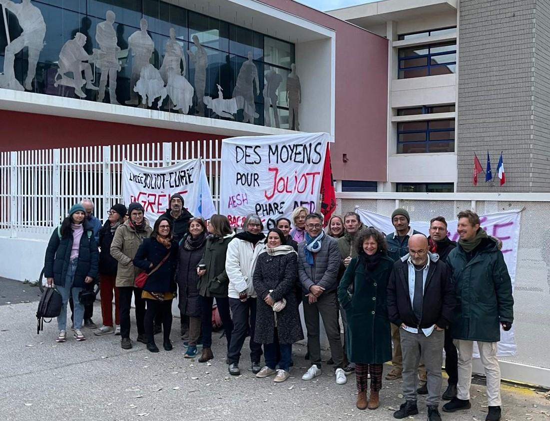 À Sète, le lycée Joliot-Curie se bat pour arracher des moyens