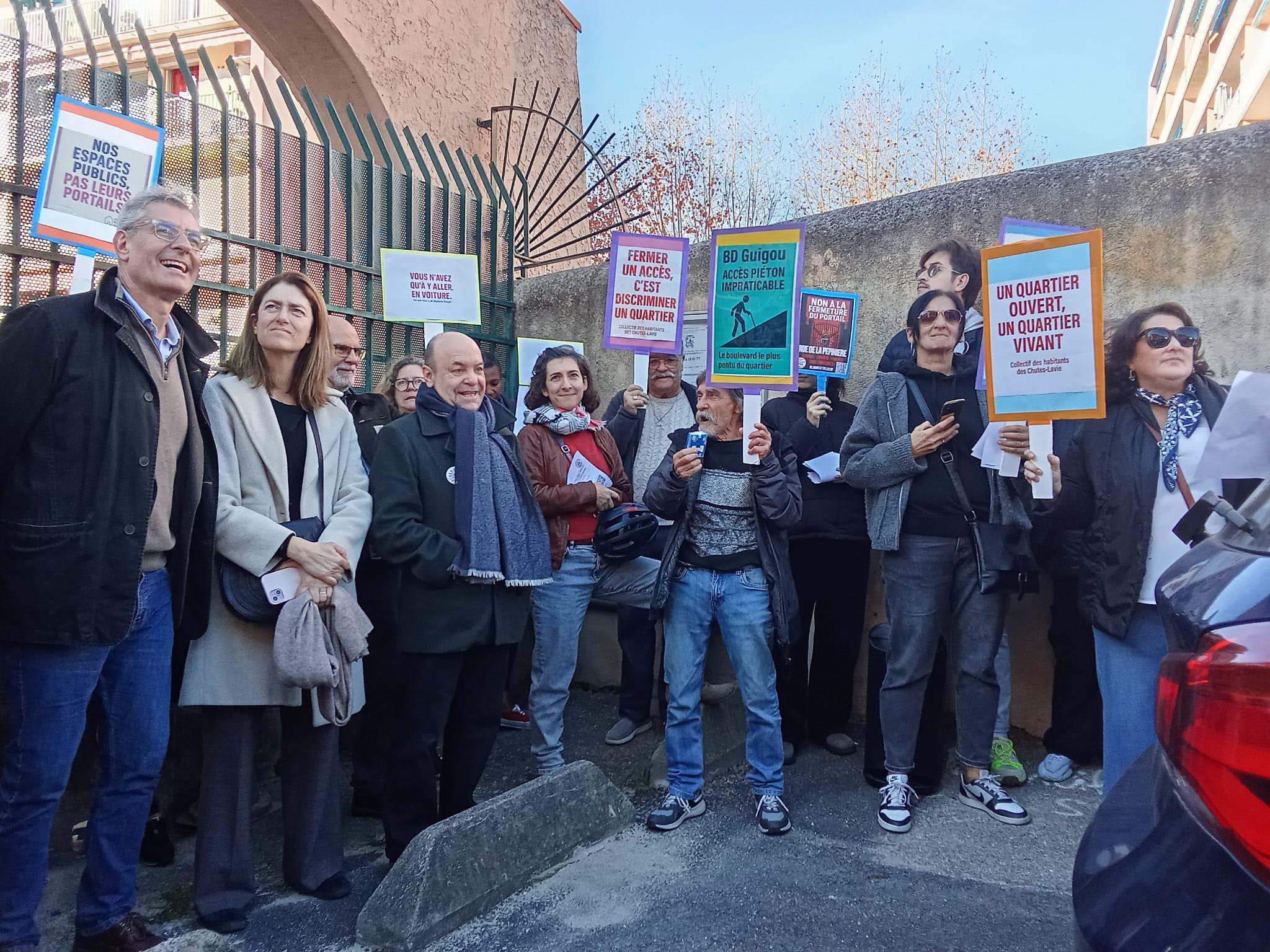 Les habitants mobilisés contre les rues fermées aux Chutes Lavie