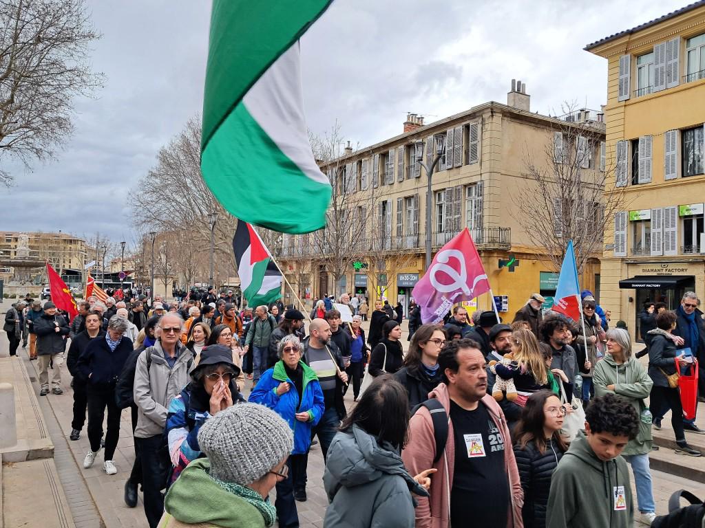 Aix, ils se mobilisent pour dire « non ! » aux guerres dans le monde