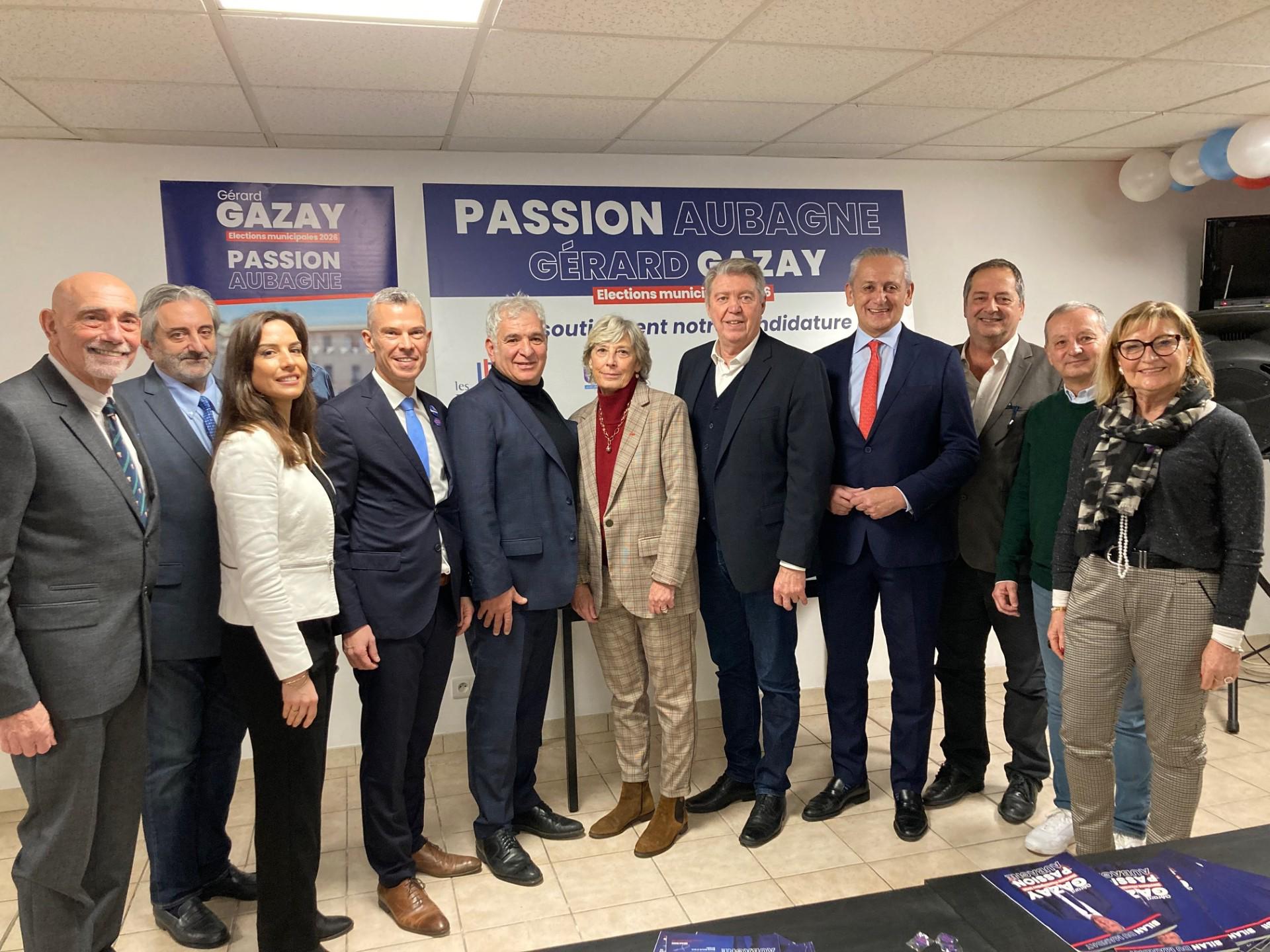 Le maire sortant d’Aubagne Gérard Gazay démarre sa campagne et affiche ses soutiens