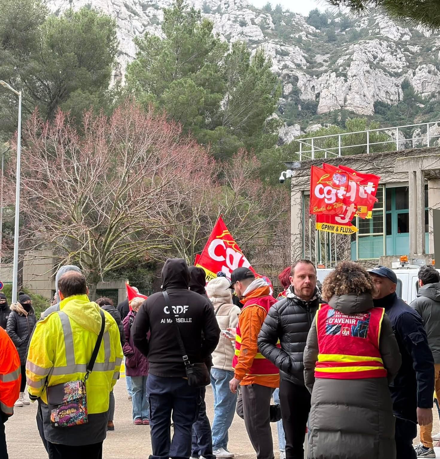 Les énergéticiens contre la répression et la vie chère à Marseille