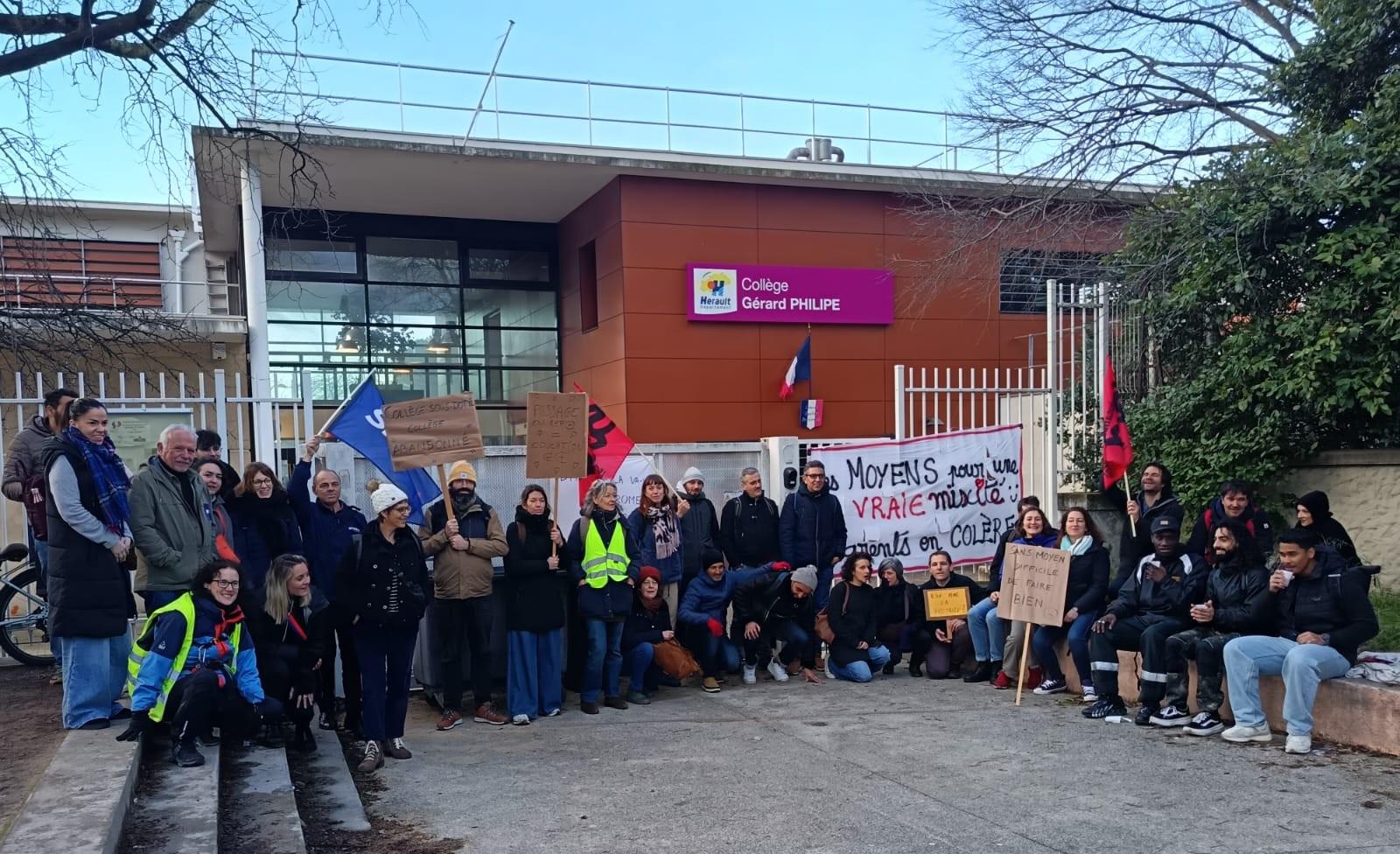À Montpellier, le collège Gérard-Philipe se bat pour arracher des moyens