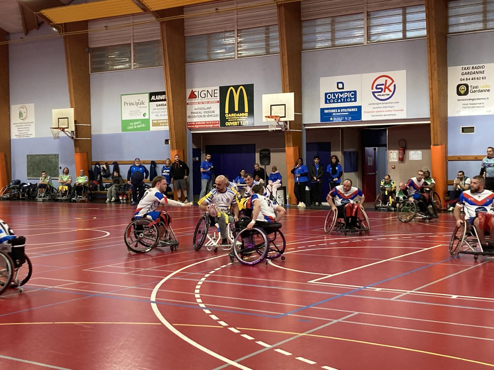 Le rugby-fauteuil en démonstration à Gardanne