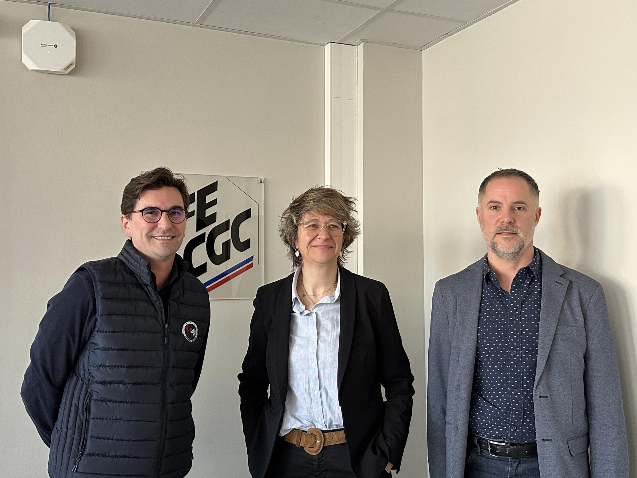 Christelle Thieffinne (CFE-CGC) en tournée électorale à Marseille