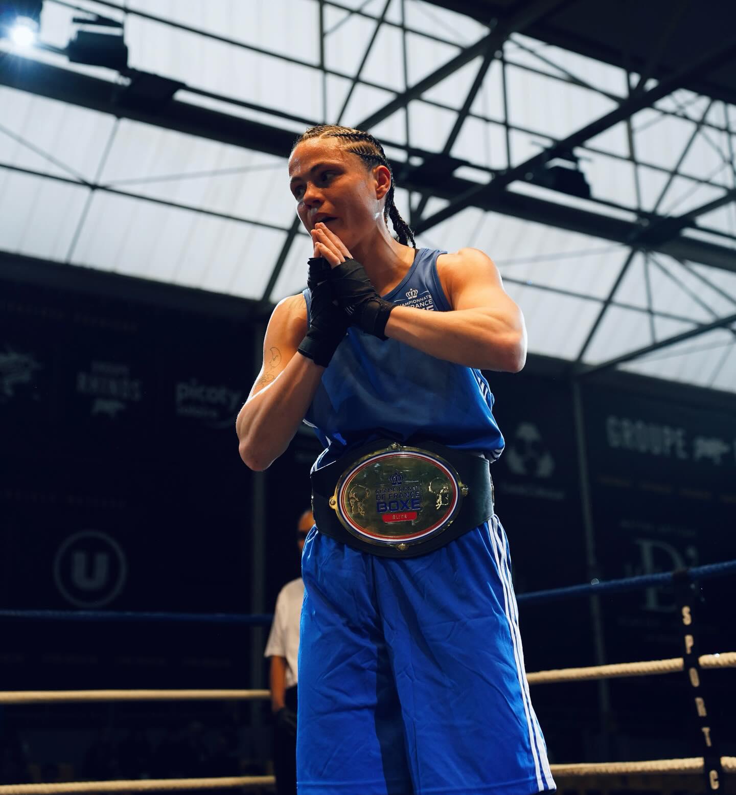Boxe : Sindy Saïd salue «&nbsp;la symbiose&nbsp;» qui lui a permis d’être championne de France
