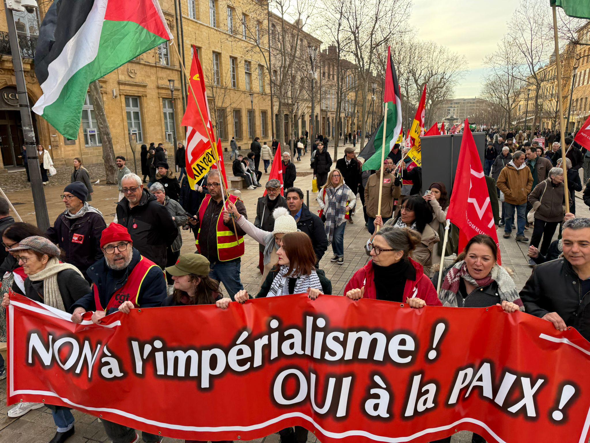 Plusieurs organisations mobilisées contre la guerre à Aix-en-Provence