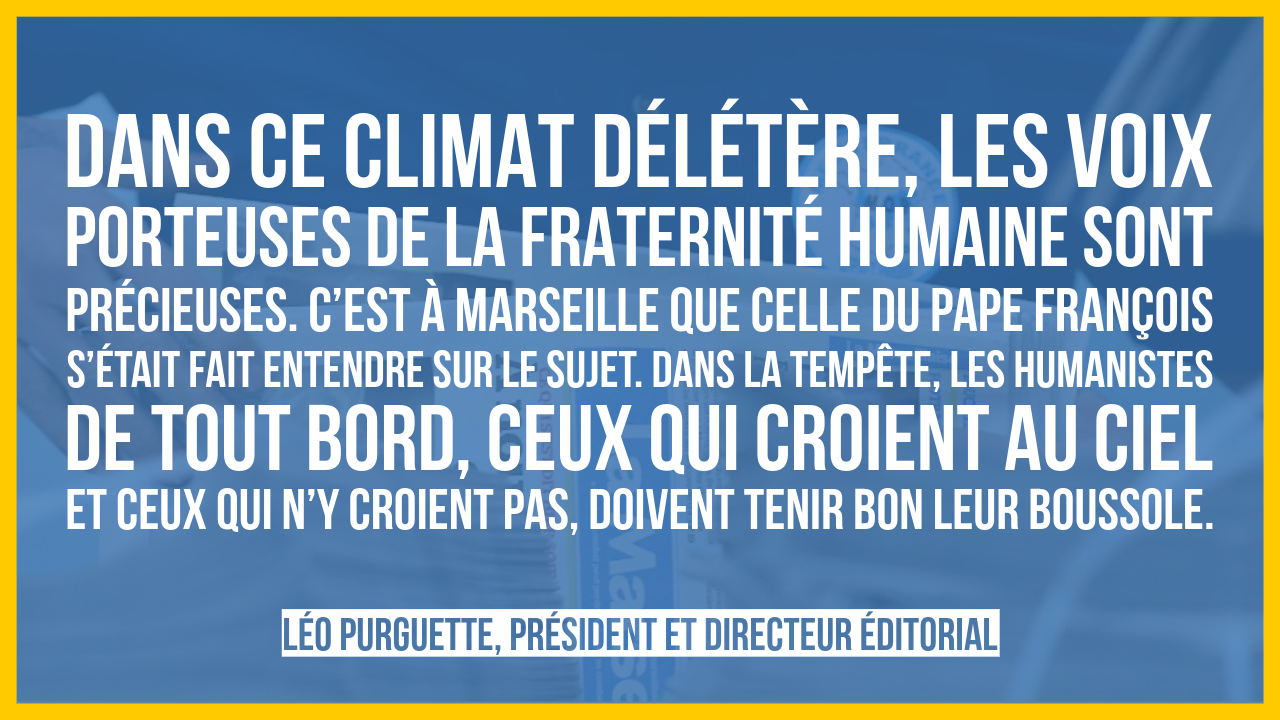 Dans la tempête, tenir bon notre boussole