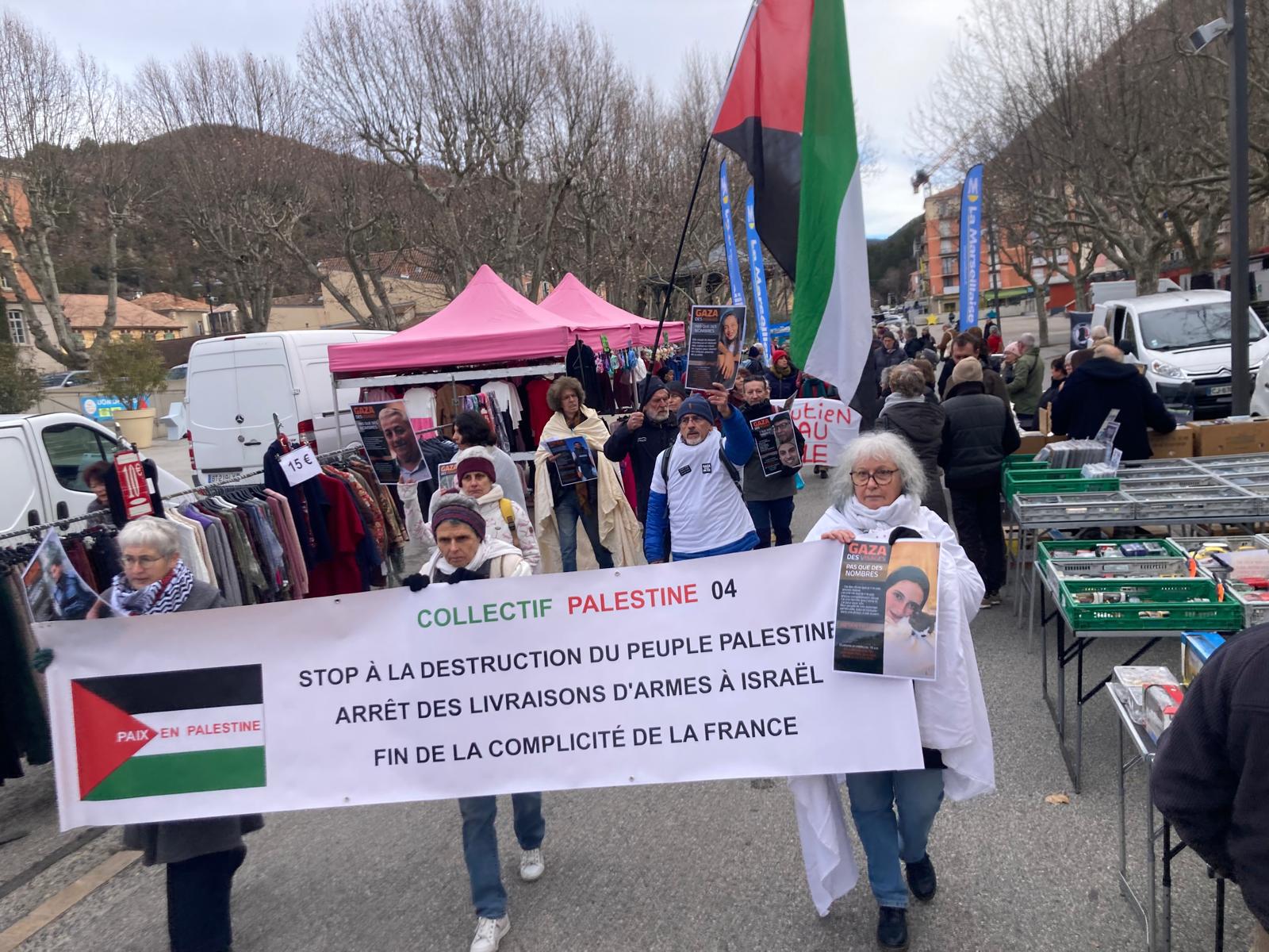 Un rassemblement et une marche blanche pour Gaza à Digne