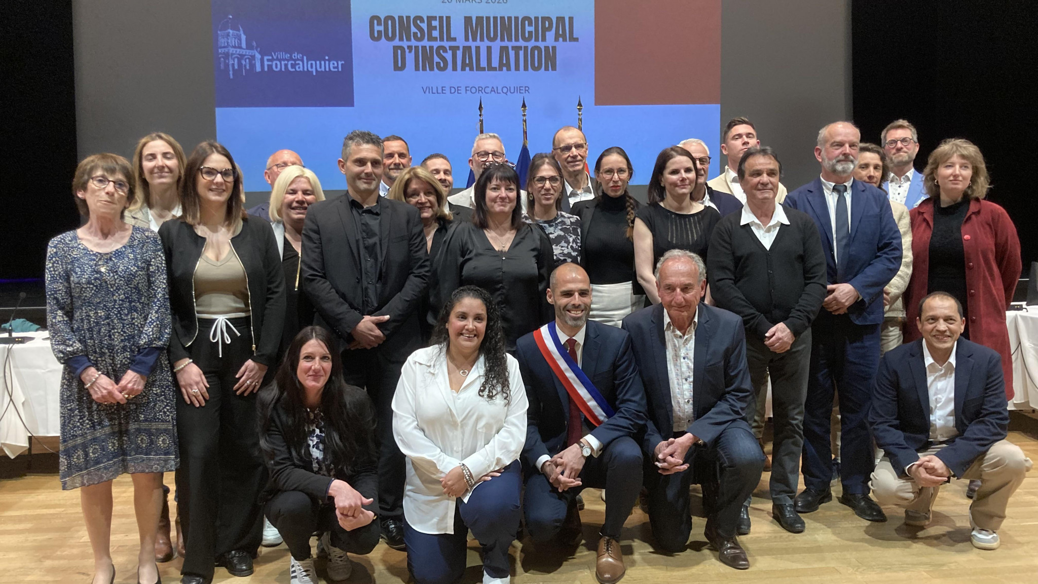 Le maire et ses adjoints élus à Forcalquier