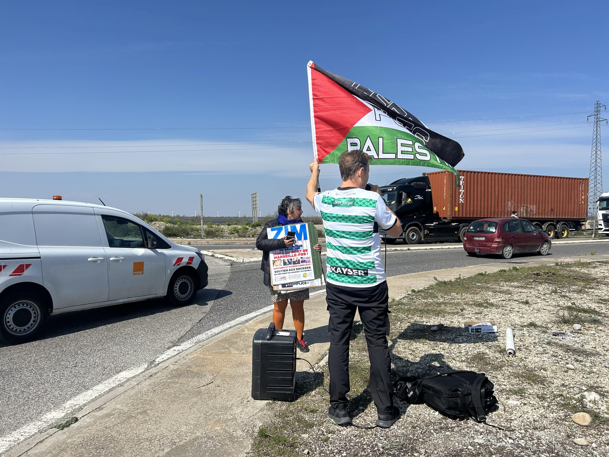 Boycott de Zim pour la Palestine : les militants au port