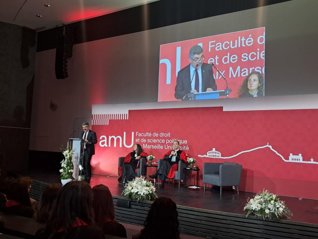 Nicolas Guillou, aux remises des prix d’étudiants méritants