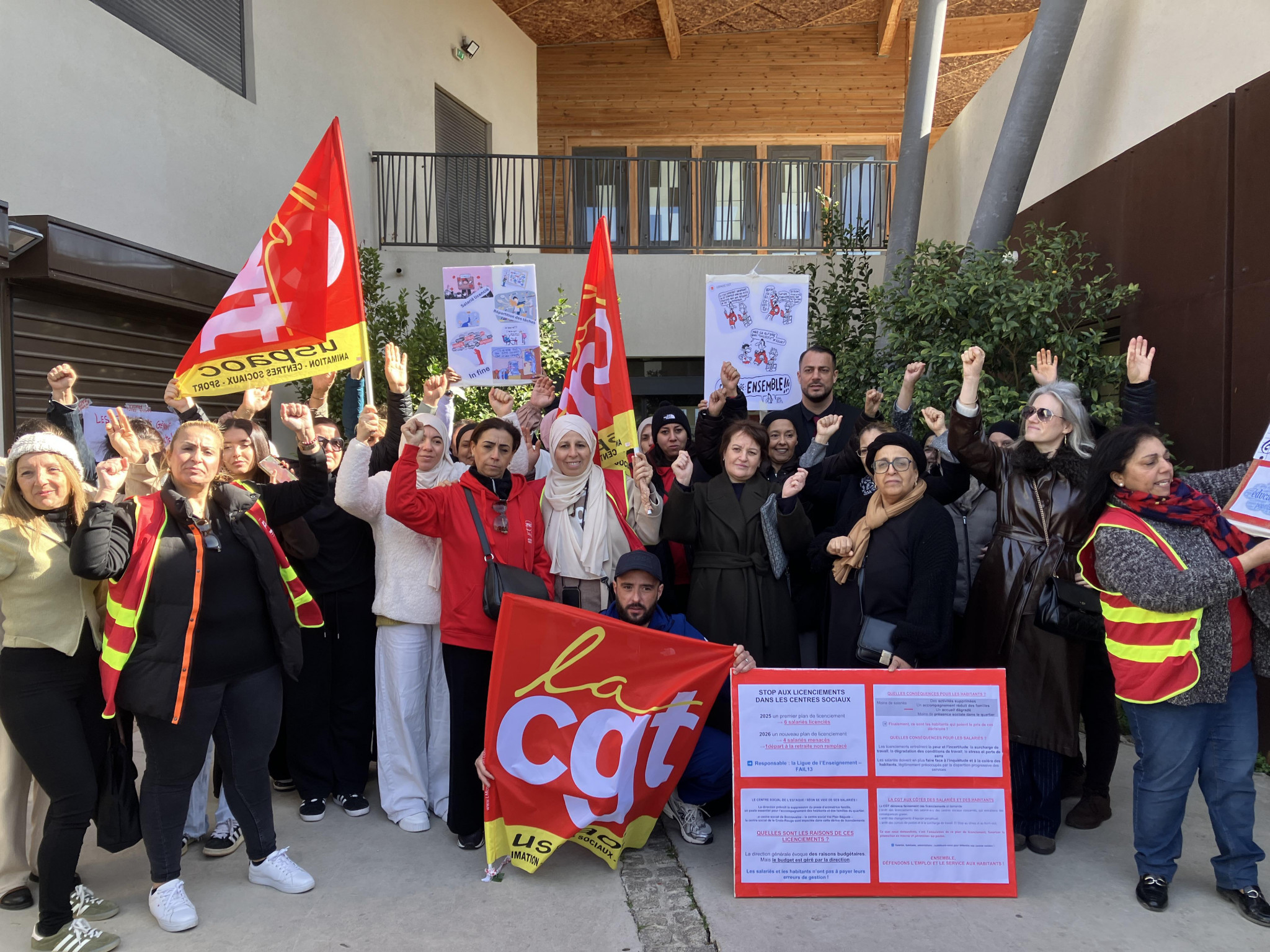 Le centre social de l’Estaque en grève contre un plan de licenciement
