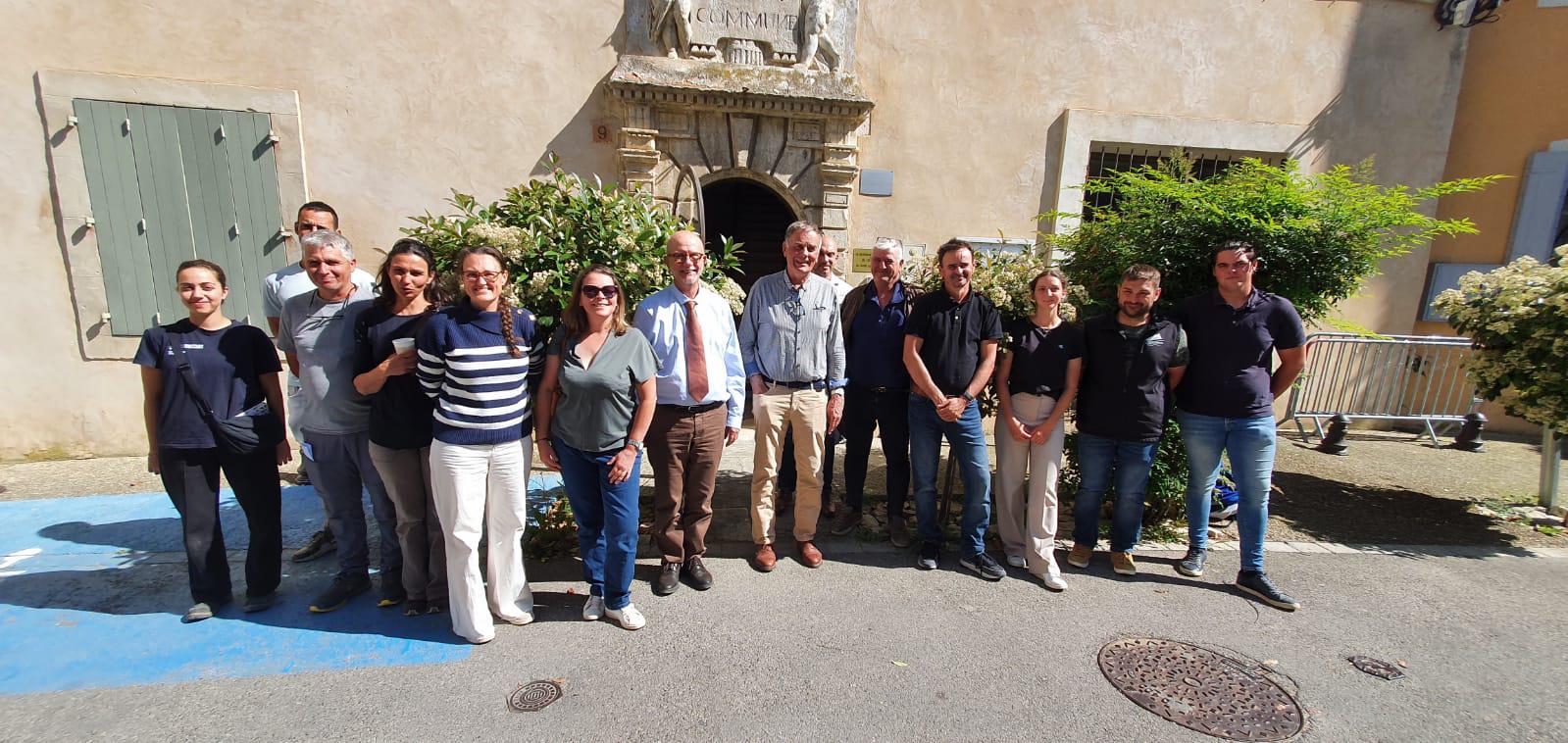 Vaucluse : les cerisiers réunis avec le sénateur Stanzione