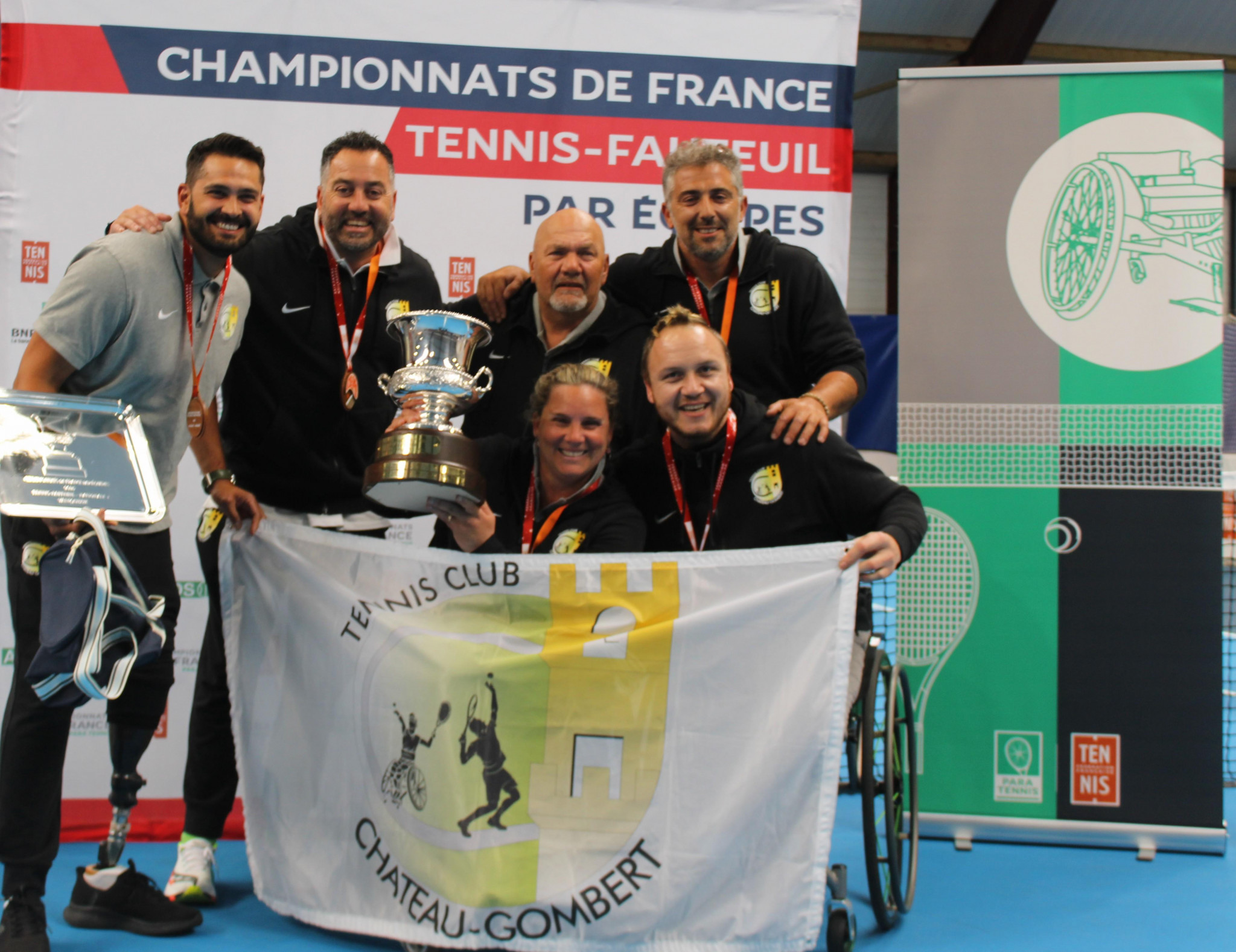 Le club de Château-Gombert sacré champion de France de tennis-fauteuil