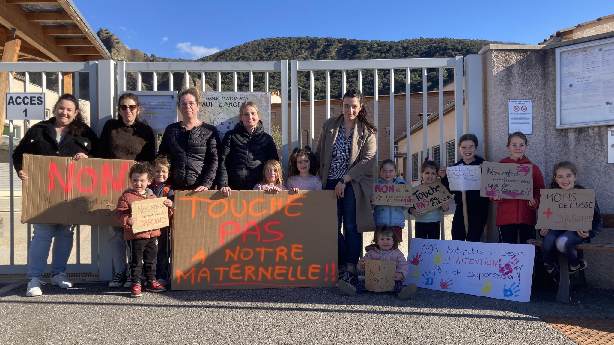 Dans les Alpes-de-Haute-Provence, ils refusent une fermeture de classe en maternelle