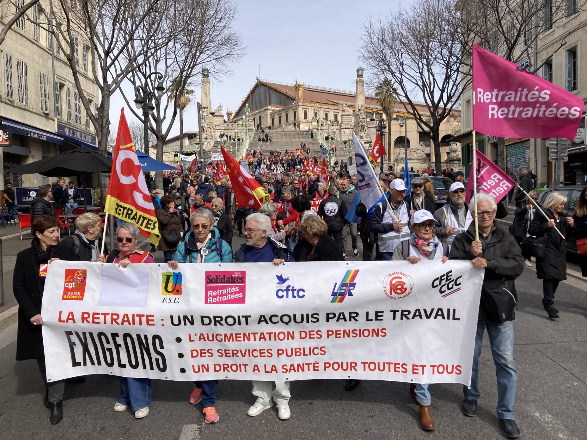 Cinq syndicats de retraités de Paca dans la rue pour la santé