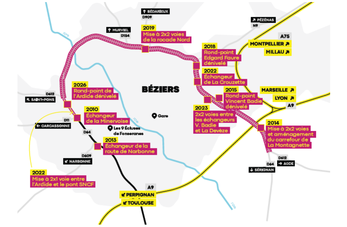 À Béziers, une rocade de 15 km pour fluidifier la circulation