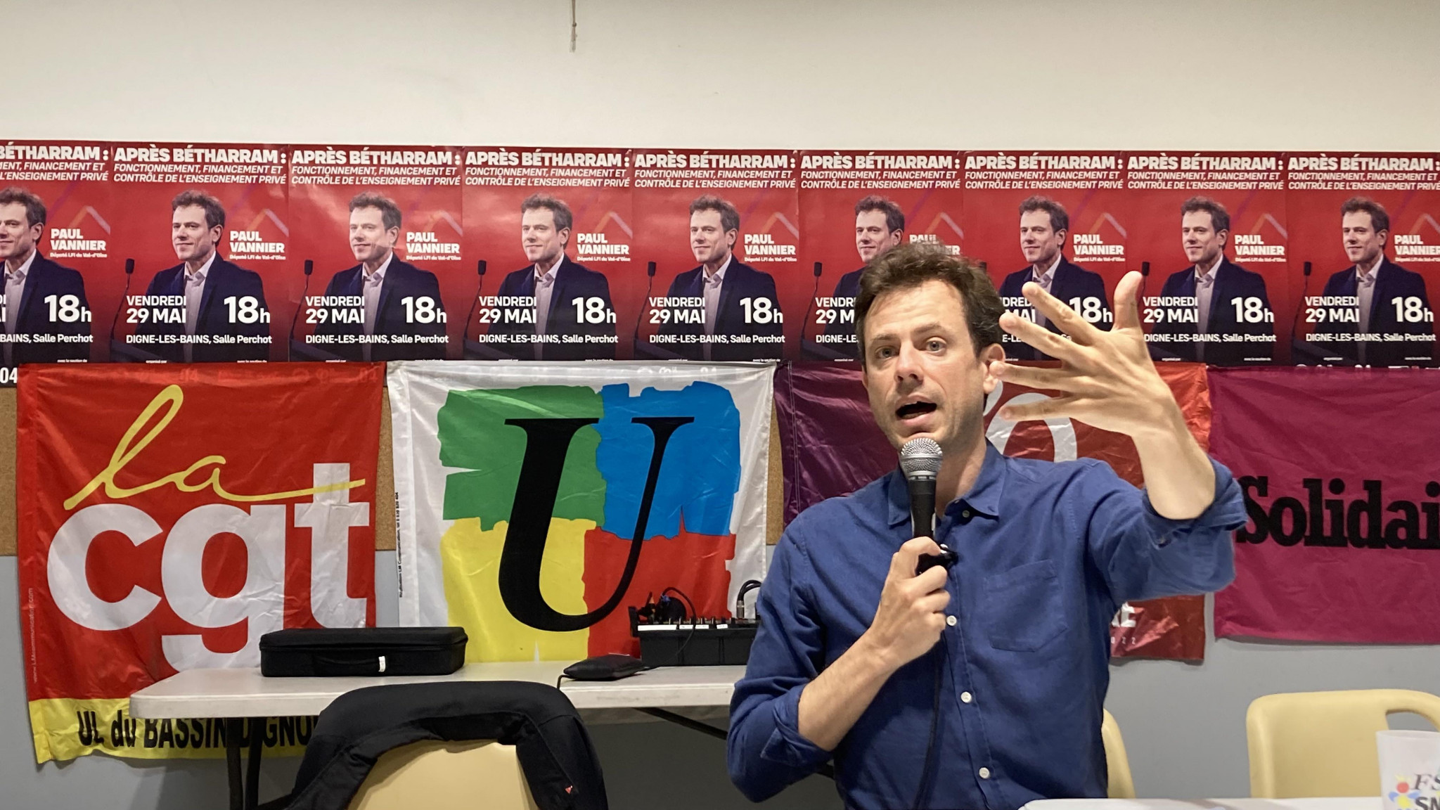 Paul Vannier à Digne appelle à plus de contrôle de l’école privée