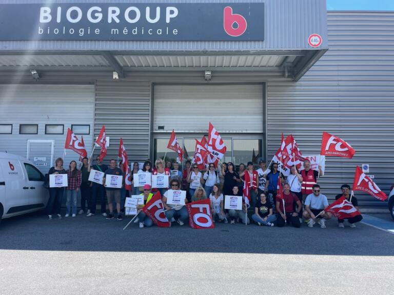 Les salariés de Biogroup Côte d’Azur en grève