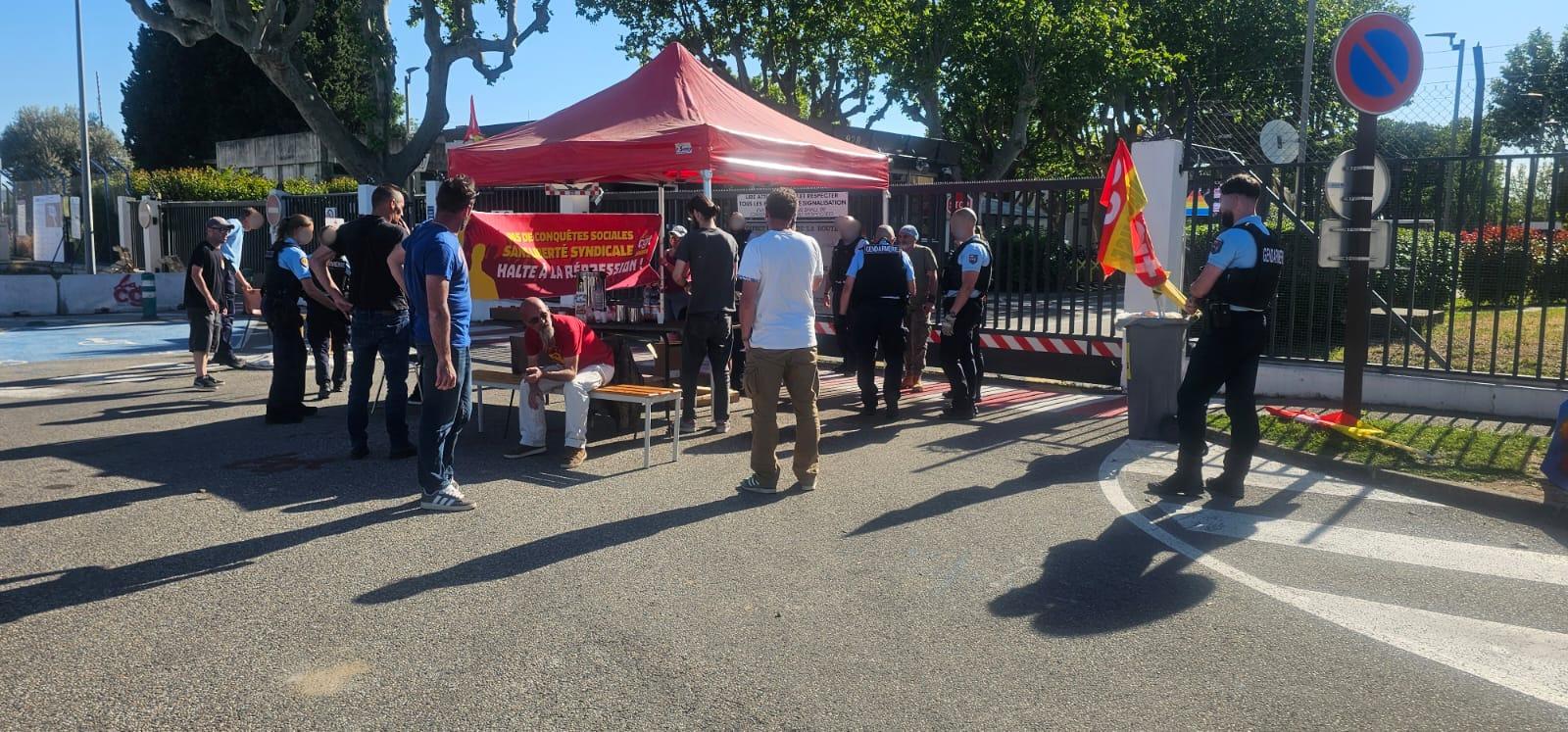 Un piquet de grève de la CGT d’Eurenco délogé par la police