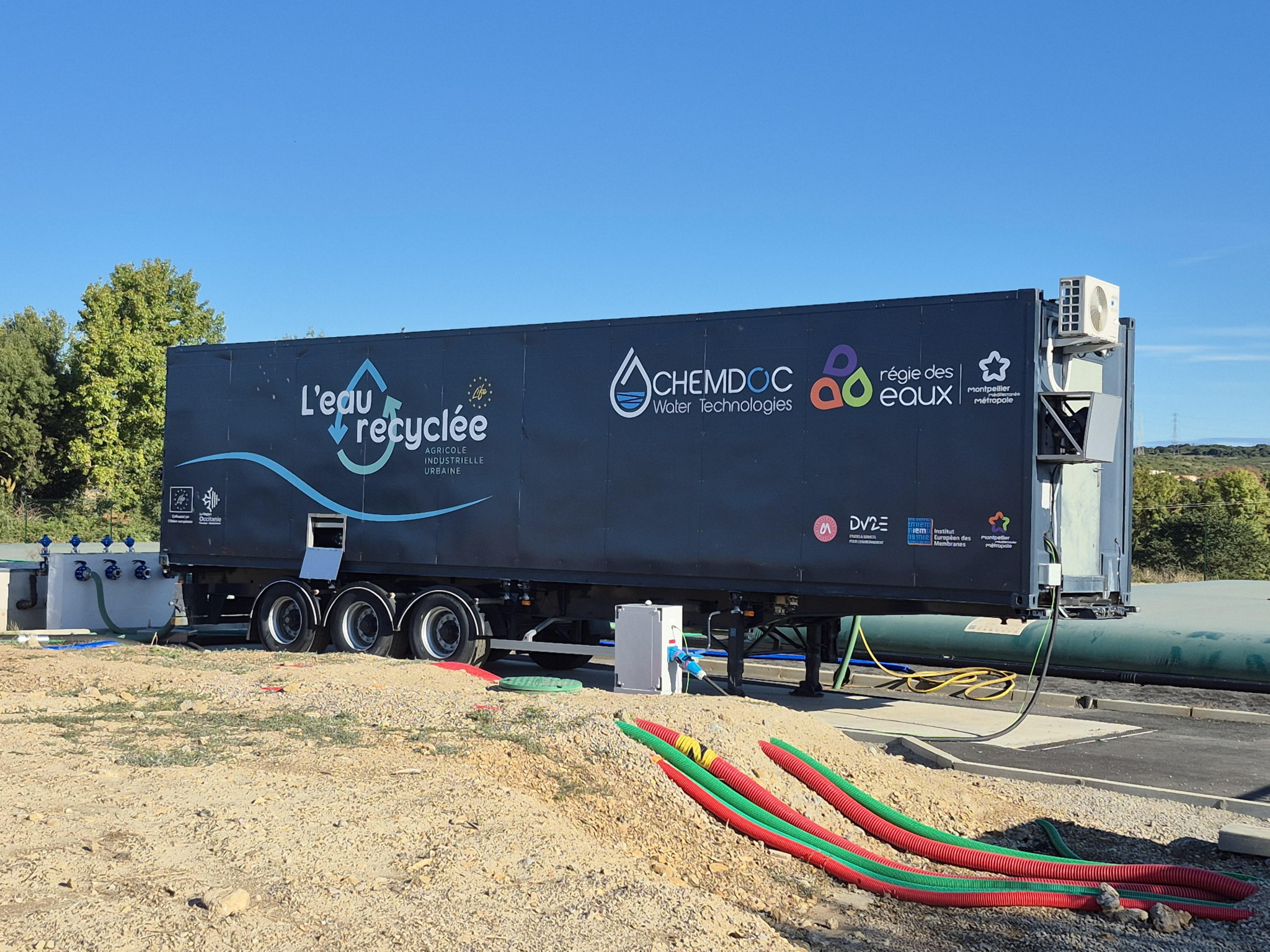 Une unité mobile de production d’eau réutilisable testée dans la métropole