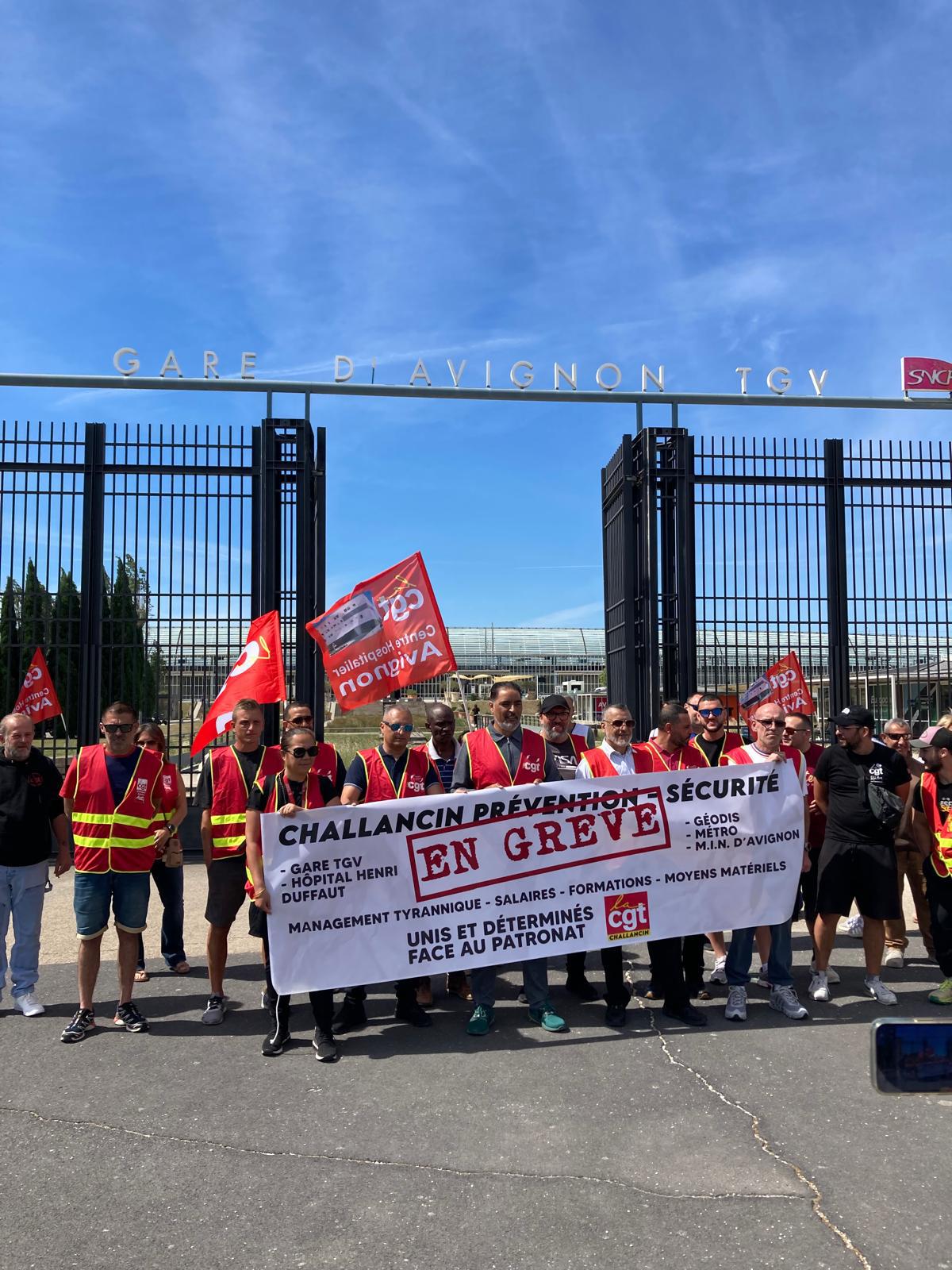 À Avignon, les agents de sécurité rejoignent la lutte des cheminots