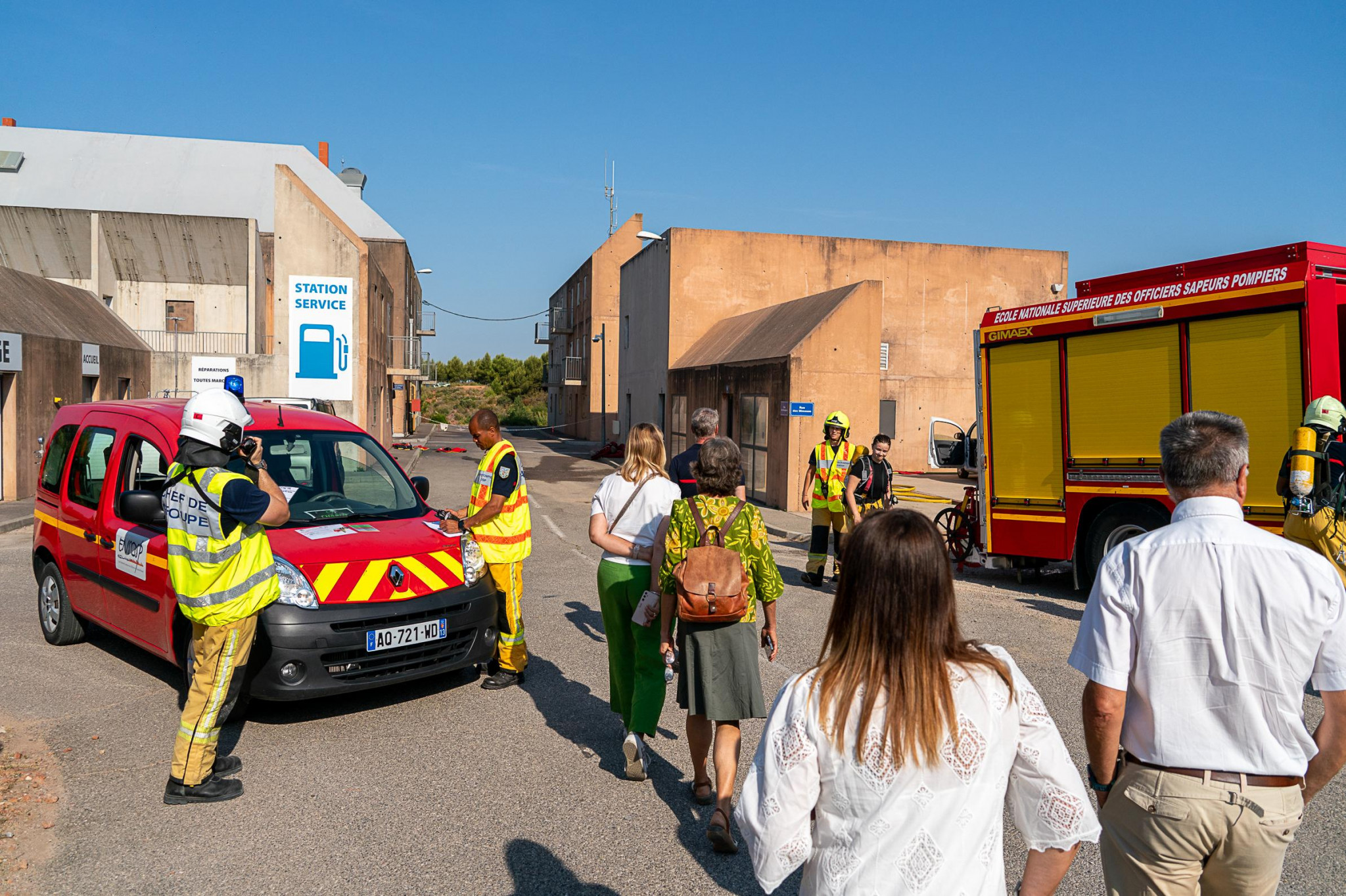 Ces officiers pompiers formés au cœur de l’Arbois
