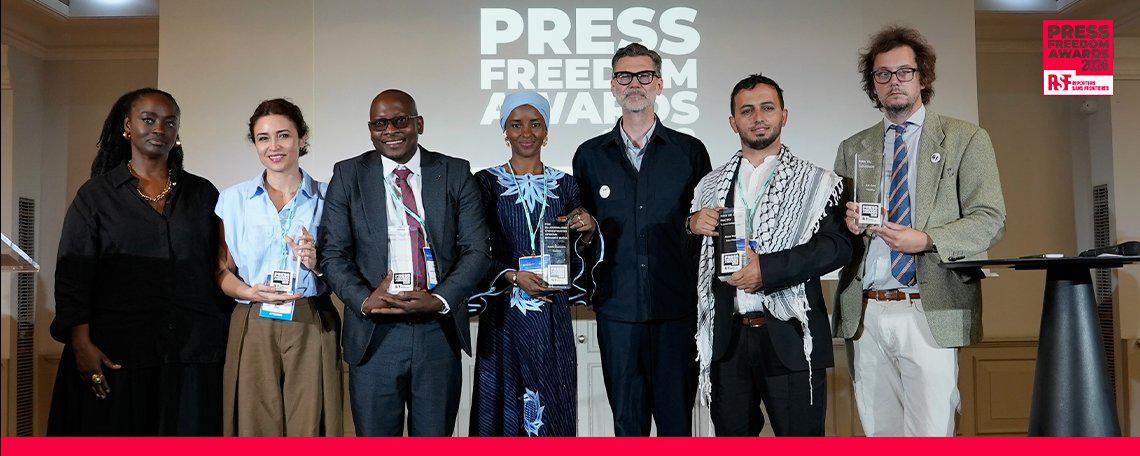 Les lauréats du prix RSF pour la Liberté de la presse