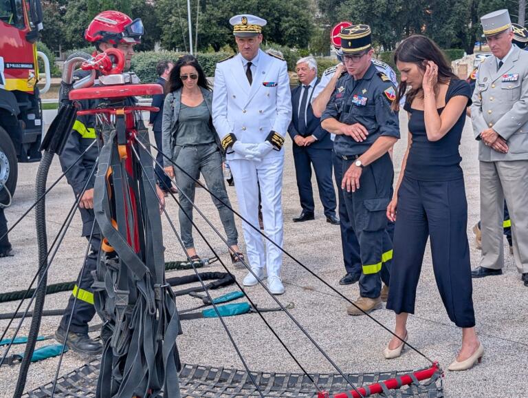Alice Rufo en visite ce lundi dans le Var