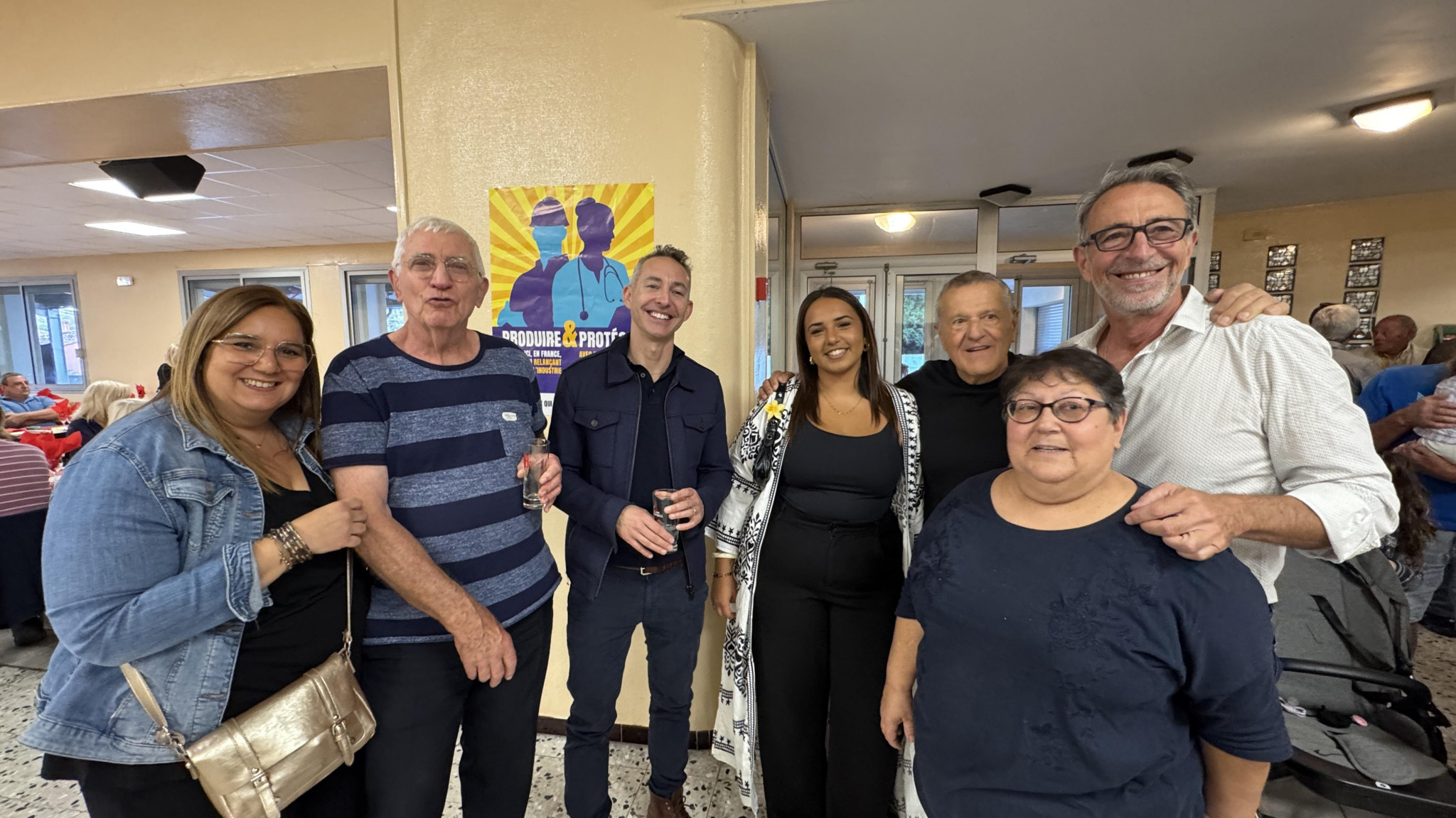Visite amicale de Ian Brossat à la soirée de la section PCF du Rove