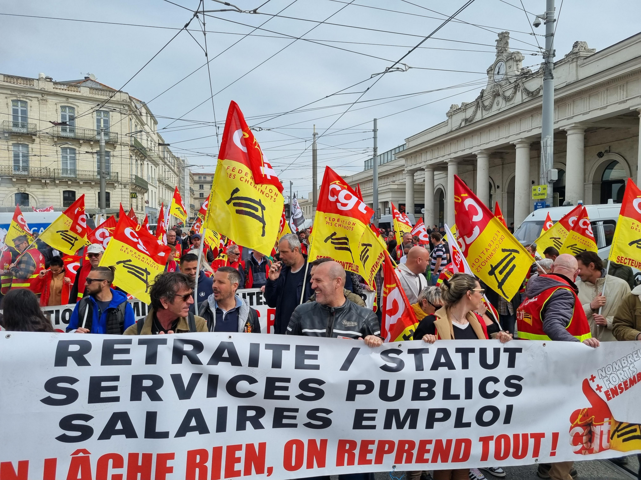 Les cheminots en grève contre la politique de la SNCF