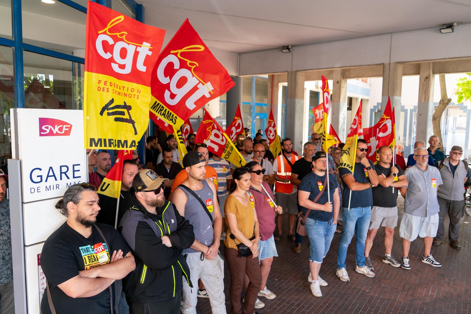 Pour les cheminots de Miramas, la privatisation et la concurrence, c’est «&nbsp;non&nbsp;»