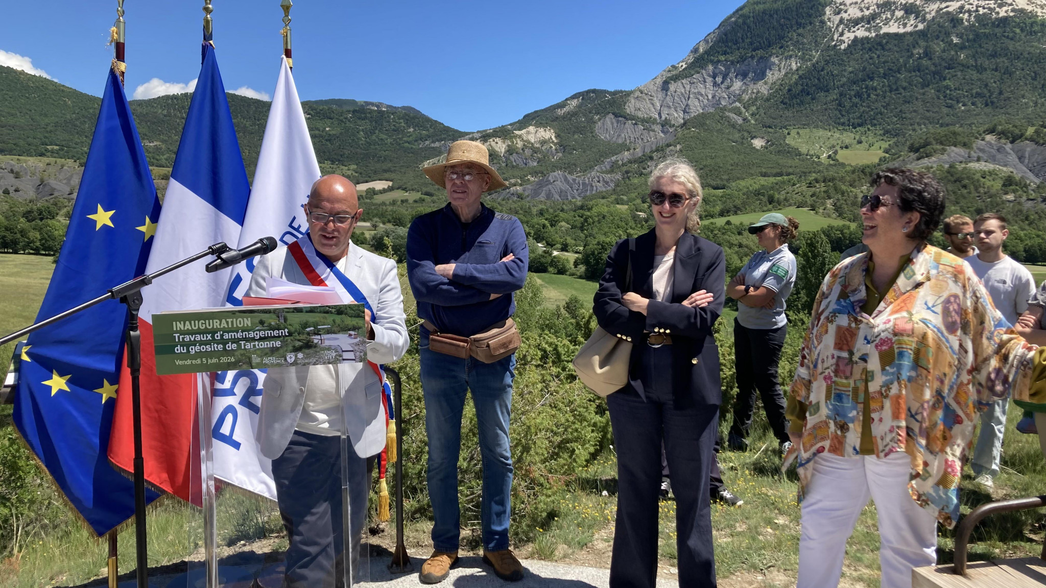 Le géosite dédié à la découverte géologique inauguré à Tartonne
