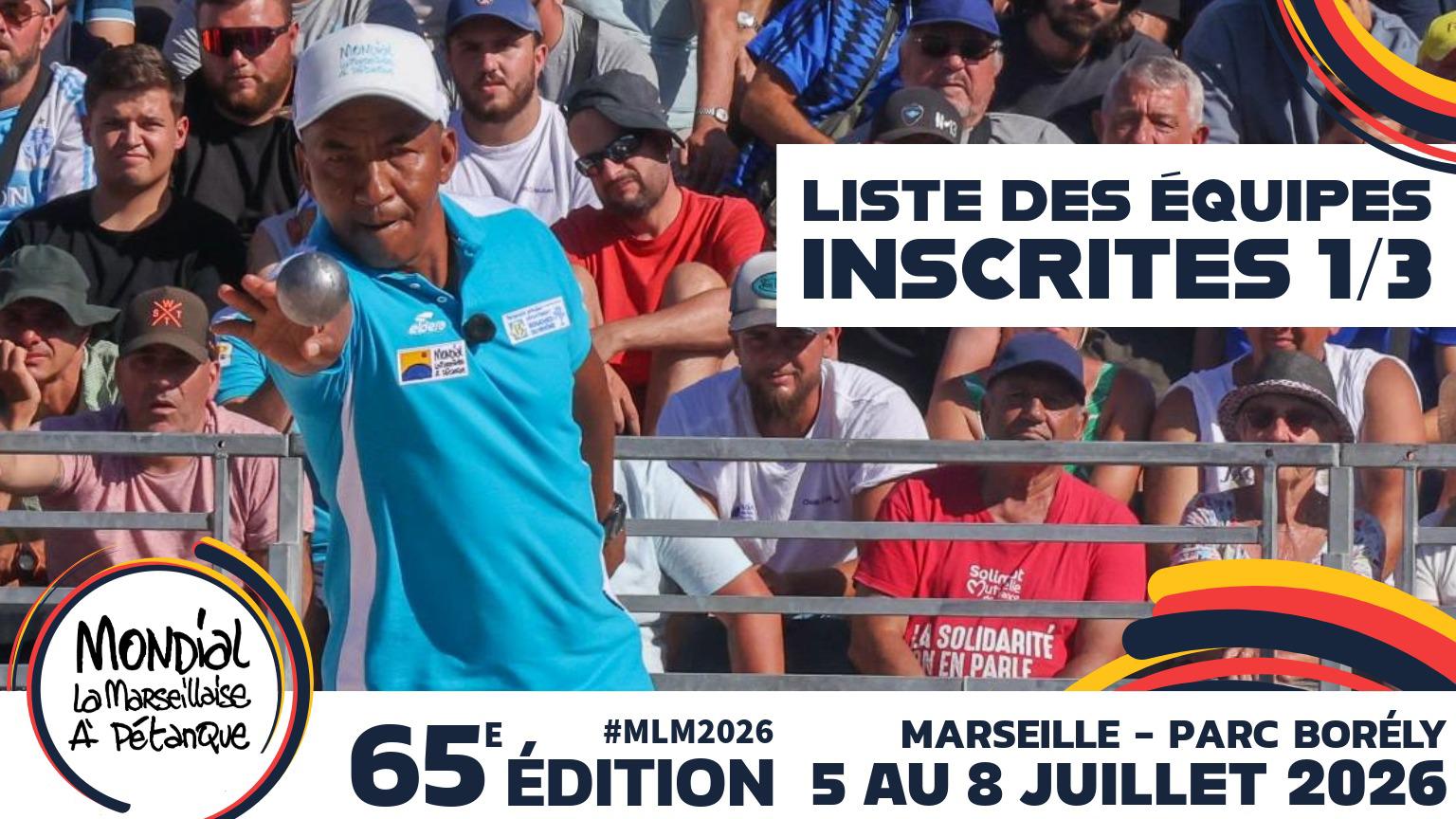 Les liste des équipes engagées pour La Marseillaise 2026 (1/3)