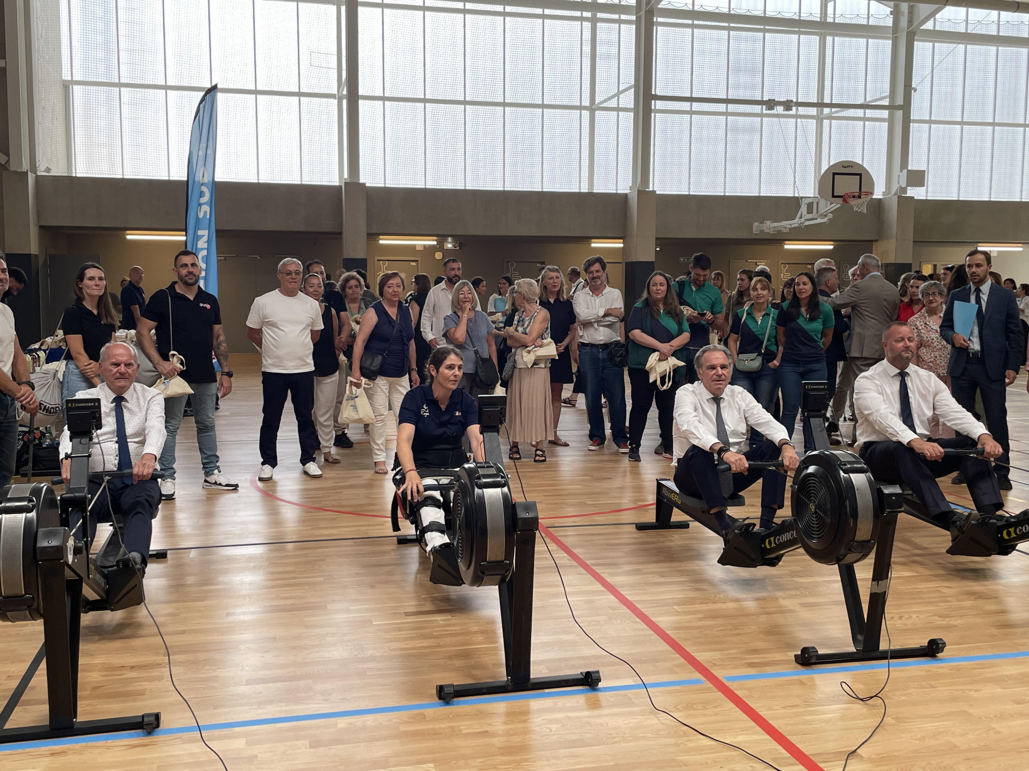 Un challenge d’aviron pour le nouveau gymnase du campus