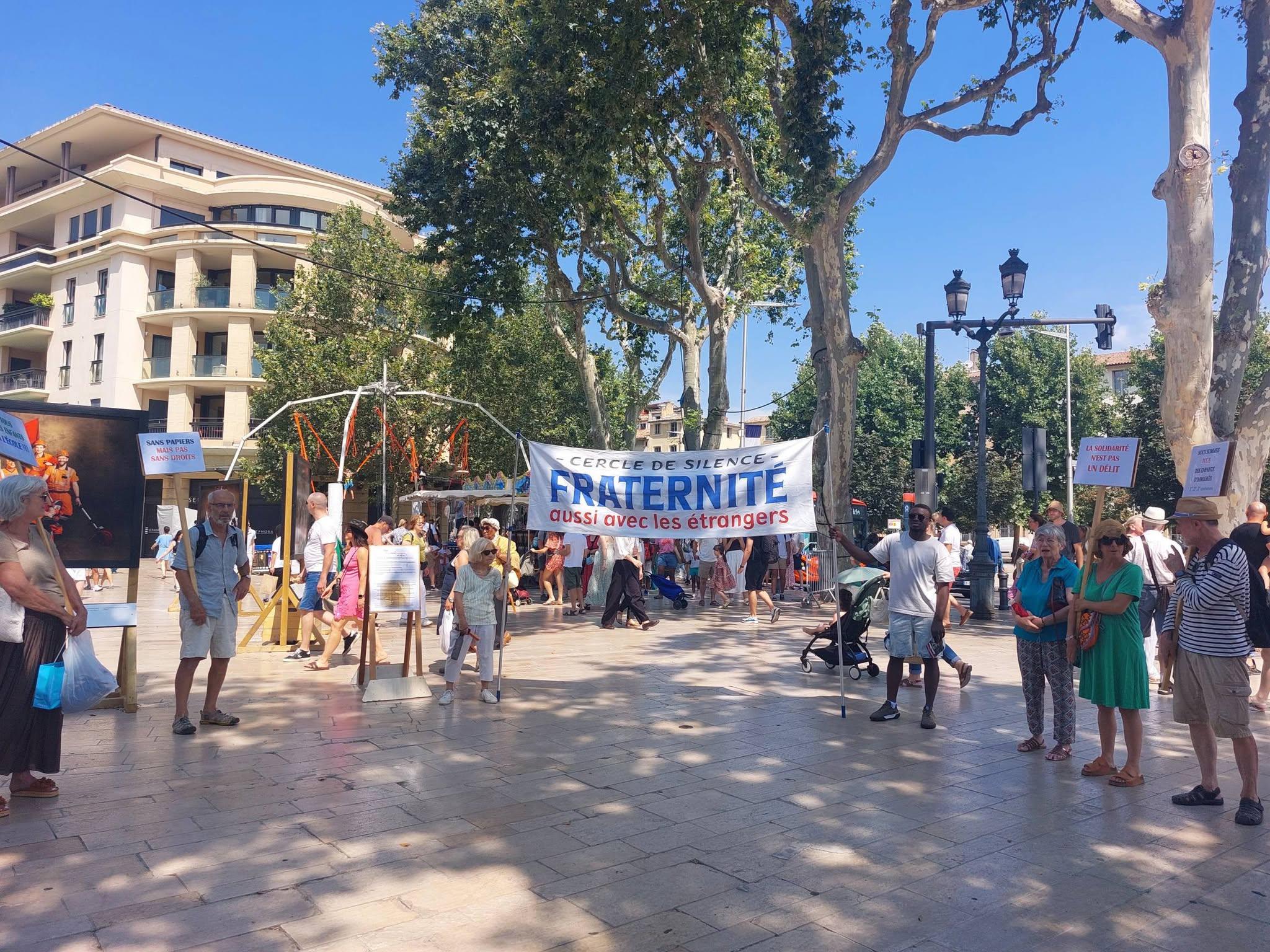 Le Cercle de silence persévère à Aix