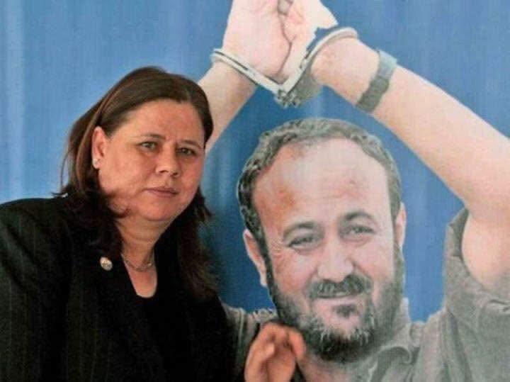 Fadwa Barghouti en campagne pour la libération de son époux Marwan