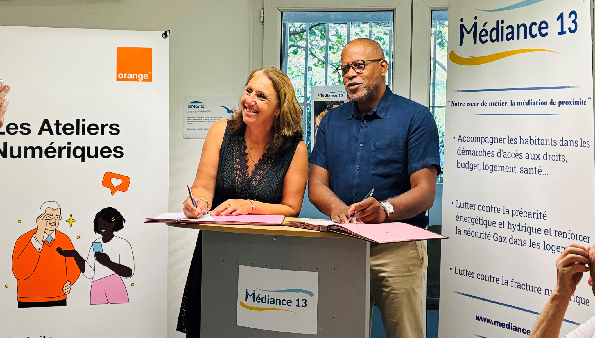 Orange et Médiance 13 unis contre l’illectronisme