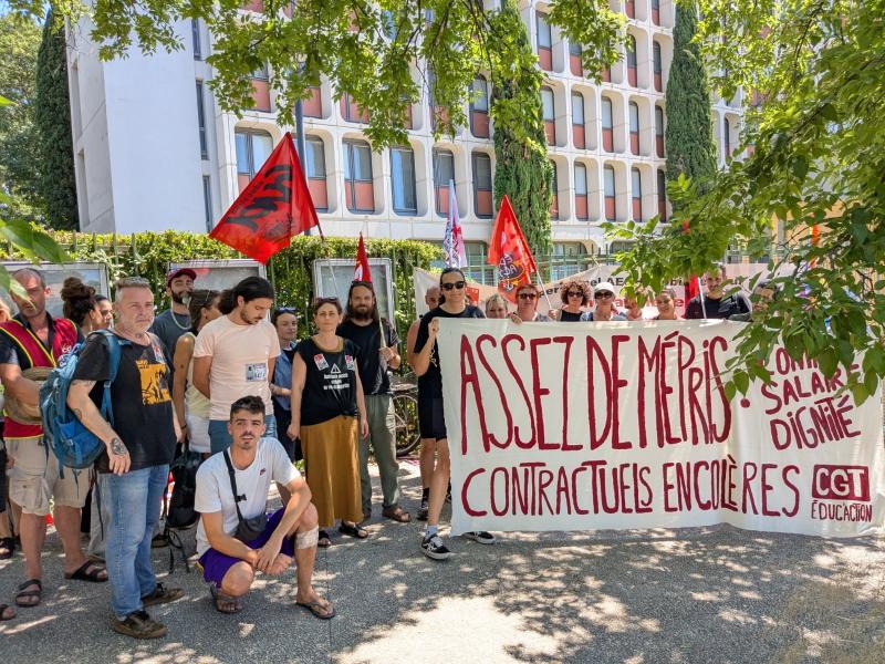 Les agents de l’Éducation vent debout contre la précarité à Aix