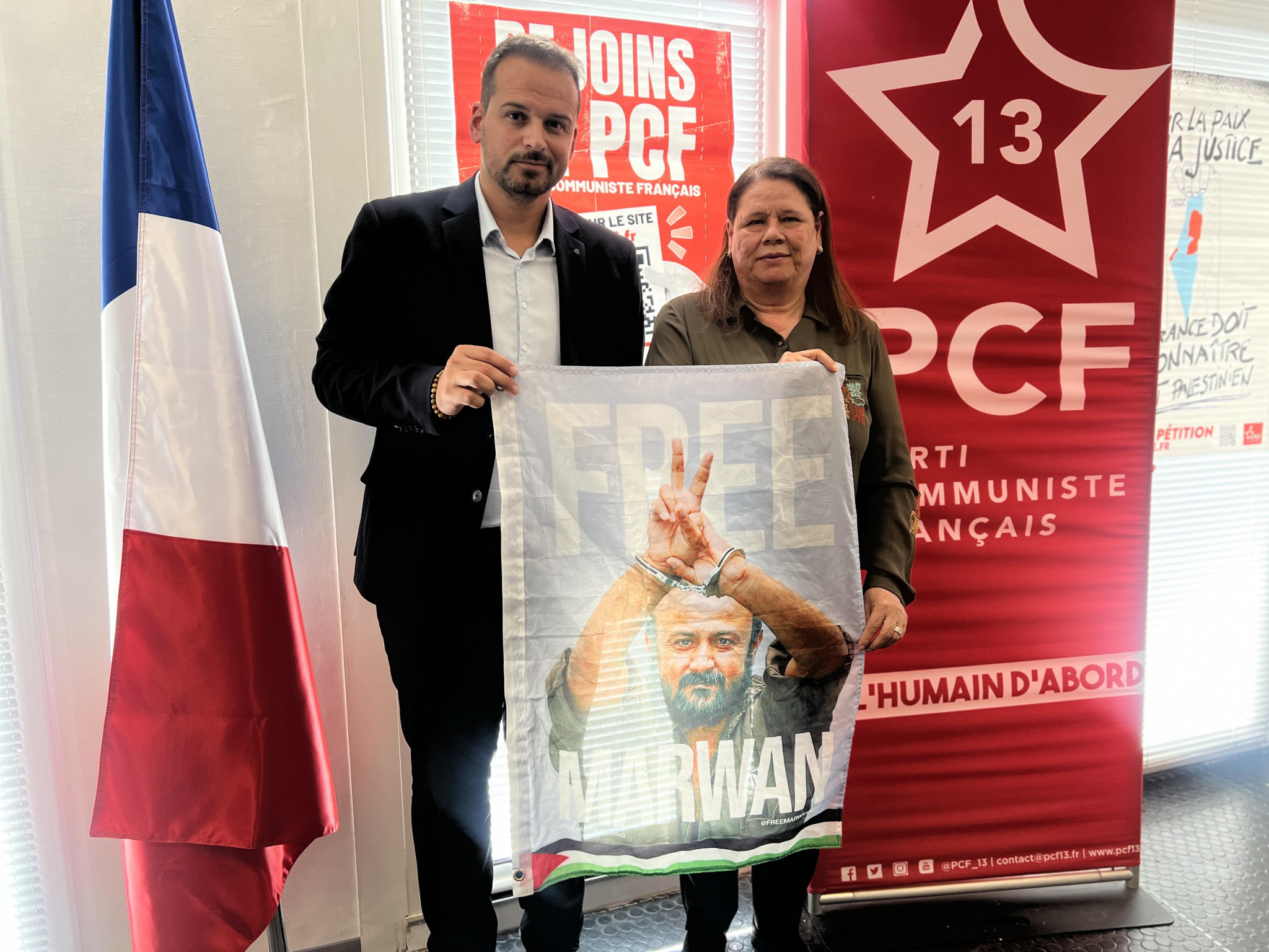 Jérémy Bacchi accueille Fadwa Barghouti à Marseille