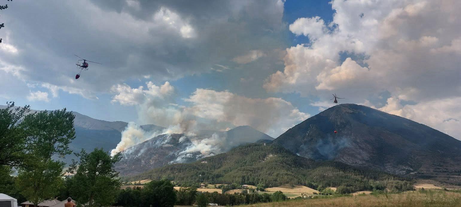 Incendies dans les Alpes