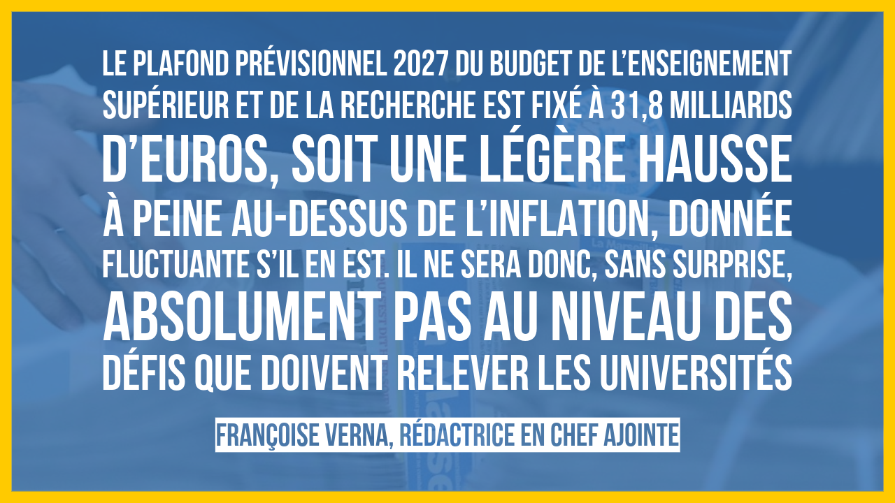Le budget à l’os des Universités